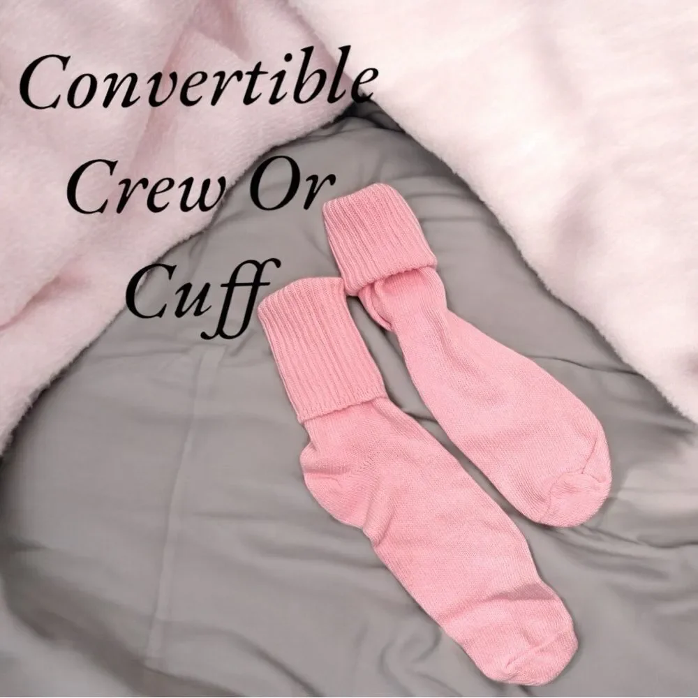 Keds Footwear l 5-pack Big Girl’s Socks l Convertible Cuff/Crew l New